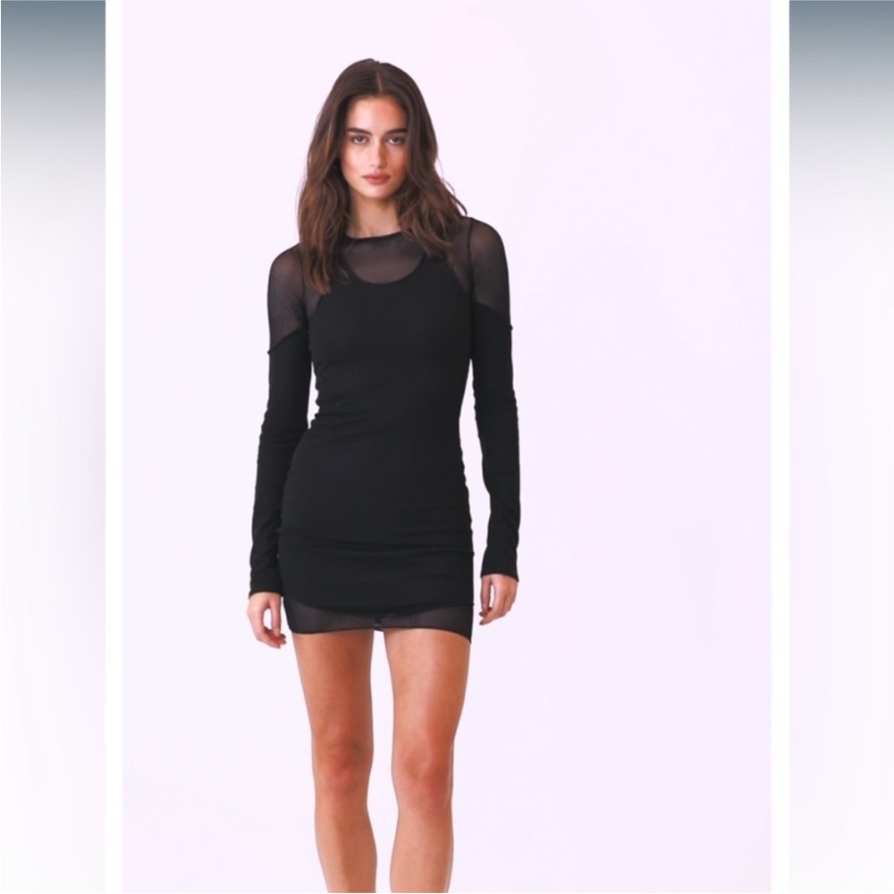 Alo Striped Mesh Synergy Long Sleeve
Dress